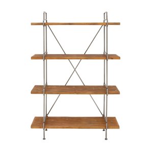 Grayson Lane 16-in D x 43-in W x 67-in H 4-Tier Decorative Wood Shelves