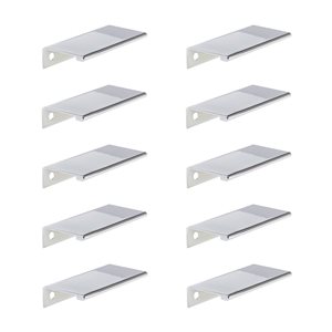 Richelieu 1 7/8-in Polished Chrome Aluminum Contemporary Edge Pulls - 10-Pack