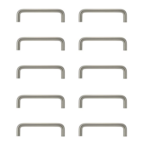 Richelieu Castleton 4-in Brushed Nickel Metal Contemporary Cabinet Pulls - 10-Pack