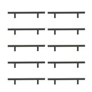 Richelieu Washington 5 1/16-in Matte Black Steel Contemporary Cabinet Pulls - 10-Pack