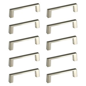 Richelieu Eglinton 3-in Brushed Nickel Metal Contemporary Cabinet Pulls - 10-Pack