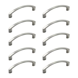 Richelieu Rockcliffe 3 3/4-in Brushed Nickel Metal Contemporary Cabinet Pulls - 10-Pack