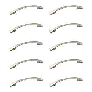 Richelieu Bromont 3 3/4-in Brushed Nickel Metal Contemporary Cabinet Pulls - 10-Pack