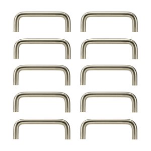 Richelieu Livingston 3-in Brushed Nickel Steel Contemporary Cabinet Pulls - 10-Pack