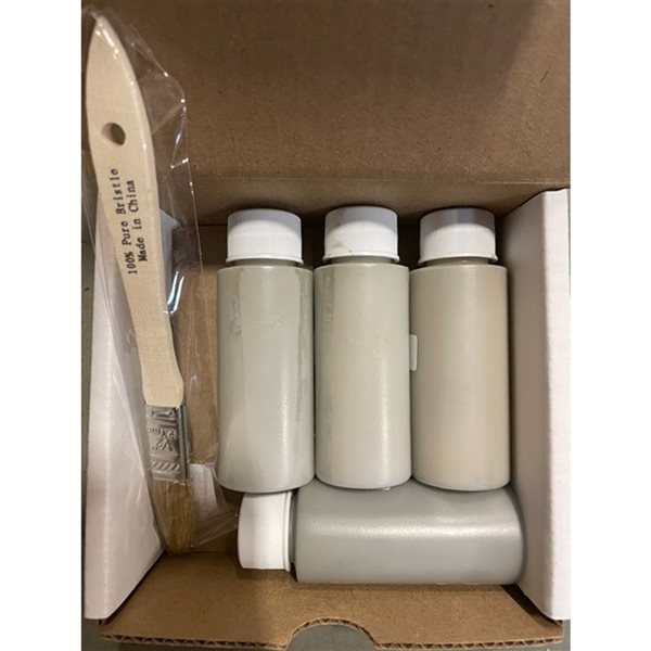 Quality Stone Stacked Stone Grey Brown Latex Paint Kit 4 x 2-oz. Tube