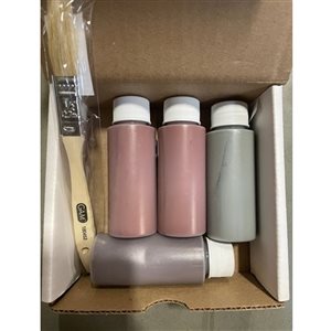 Ensemble de peinture au latex par Hourwall, style bois de grange, mélange aléatoire, 4 x tubes de 2 oz