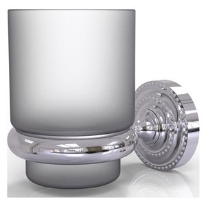 Allied Brass Dottingham Polished Chrome Brass Tumbler and Toothbrush Holder