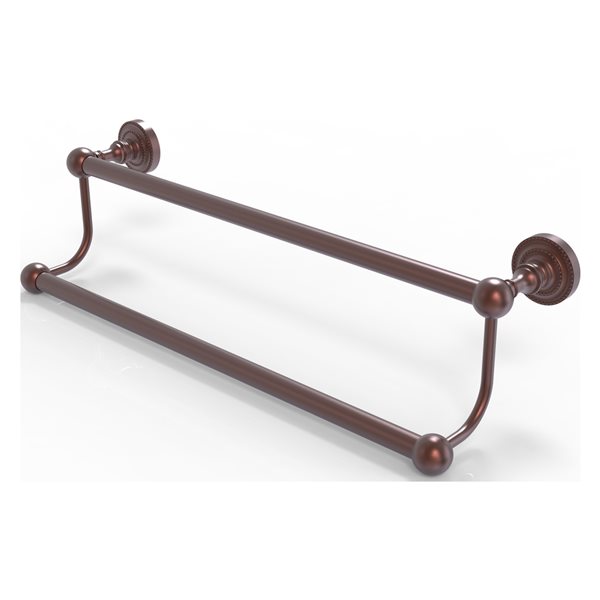 Allied Brass Dottingham 36-in Double Antique Copper Wall Mount Double Towel Bar