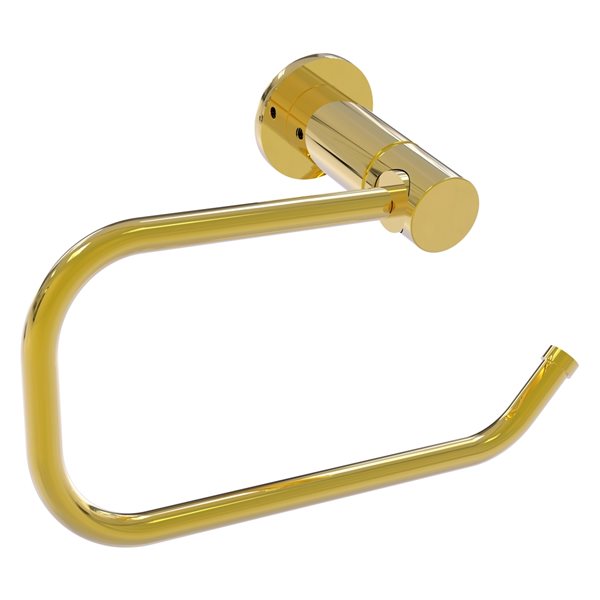 Allied Brass Fresno Polished Brass Wall Mount Single Post Toilet Paper Holder
