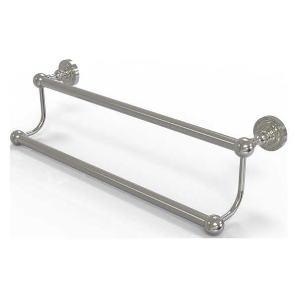 Allied Brass Dottingham 30-in Double Satin Nickel Wall Mount Double Towel Bar