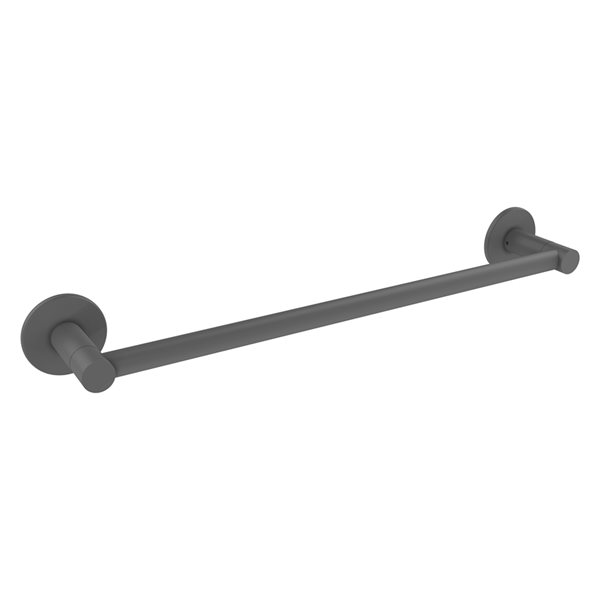 Allied Brass Fresno 24-in Matte Grey Wall Mount Single Towel Bar