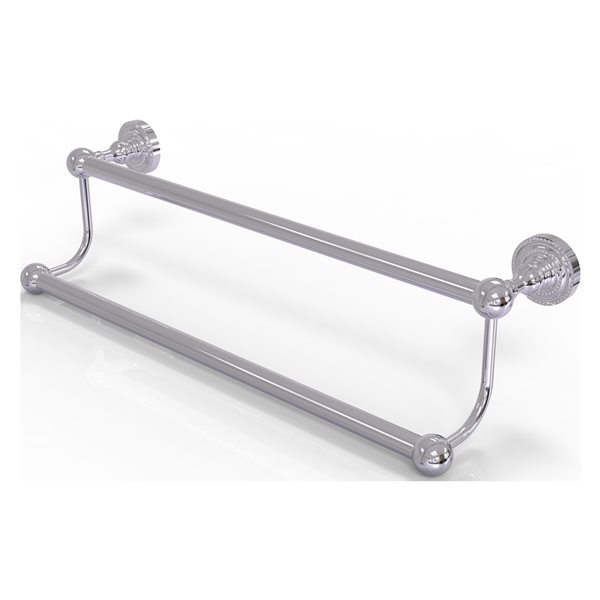 Allied Brass Dottingham 36-in Double Polished Chrome Wall Mount Double Towel Bar