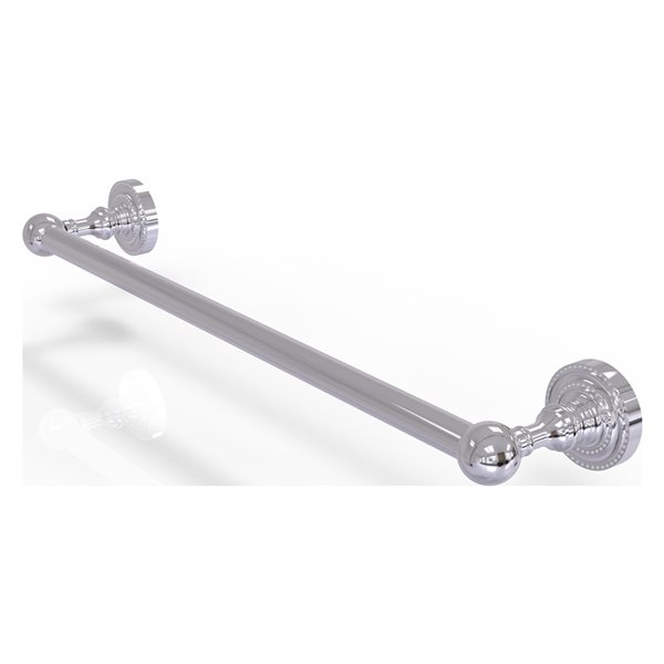 Allied Brass Dottingham 36-in Polished Chrome Wall Mount Single Towel Bar