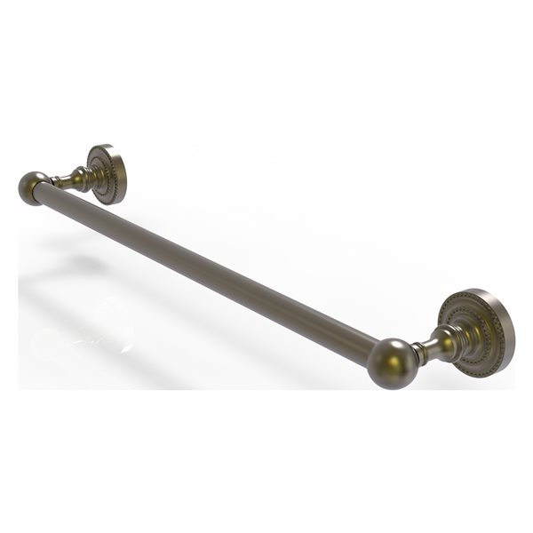 Allied Brass Dottingham 24-in Antique Brass Wall Mount Single Towel Bar