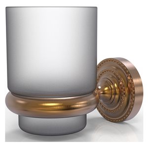 Allied Brass Dottingham Brushed Bronze Brass Tumbler and Toothbrush Holder