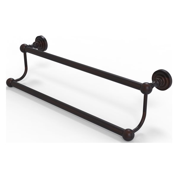 Allied Brass Dottingham 24-in Double Venetian Bronze Wall Mount Double Towel Bar