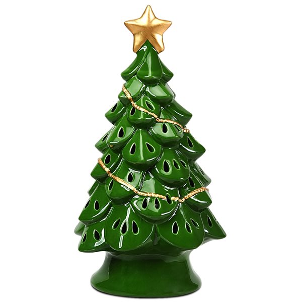Costway Lighted Green Christmas Tree Table Decoration