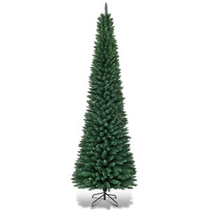 Costway 9-ft Slim Green Artificial Christmas Tree