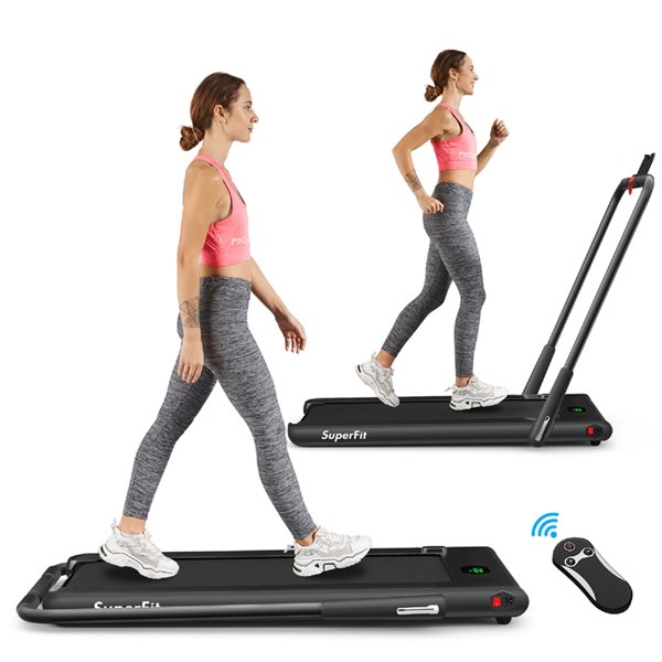 Under Desk Treadmill, Walking Pad Treadmill for Home, Mini Foldable Jogging  Machine with Remote Control, Installation-Free, Quiet and Powerful