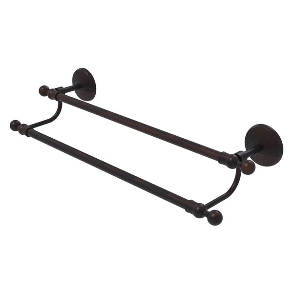 Allied Brass Monte Carlo 36-in Venetian Bronze Wall Mount Double Towel ...