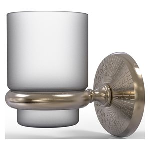 Allied Brass Monte Carlo Antique Pewter Brass Wall Mount Tumbler Holder