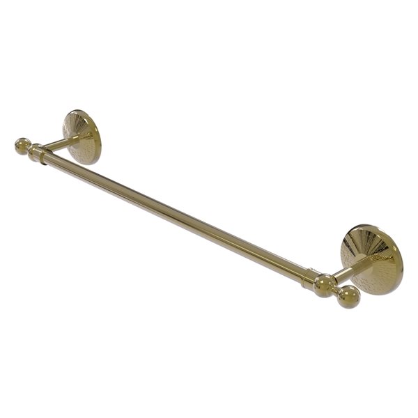 Allied Brass Monte Carlo 24-in Wall Mount Unlacquered Brass Single Towel Bar