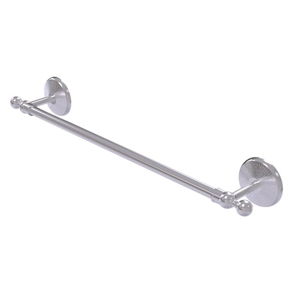Allied Brass Monte Carlo 24-in Wall Mount Satin Chrome Single Towel Bar