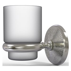 Allied Brass Monte Carlo Satin Nickel Brass Wall Mount Tumbler Holder