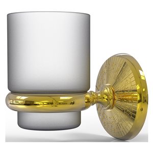 Allied Brass Monte Carlo Polished Brass Wall Mount Tumbler Holder