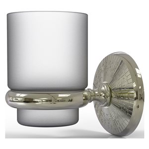 Allied Brass Monte Carlo Polished Nickel Brass Wall Mount Tumbler Holder