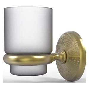 Allied Brass Monte Carlo Satin Brass Wall Mount Tumbler Holder