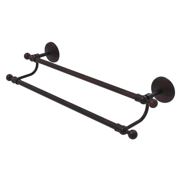 Allied Brass Monte Carlo 24-in Venetian Bronze Wall Mount Double Towel Bar