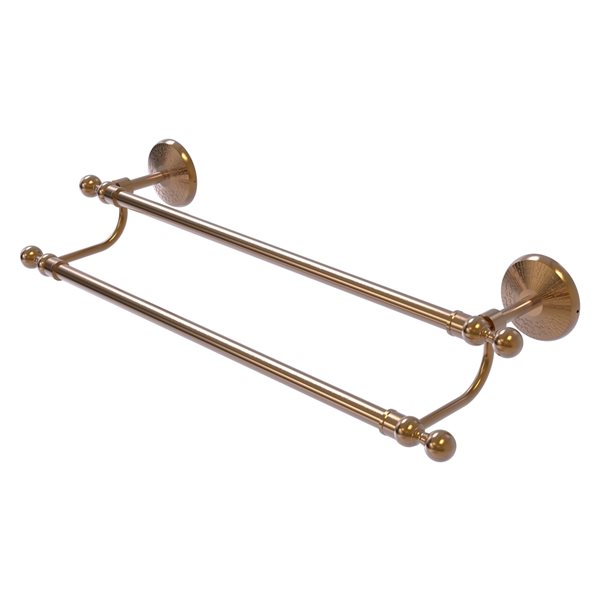 Allied Brass Monte Carlo 30-in Brushed Bronze Wall Mount Double Towel Bar