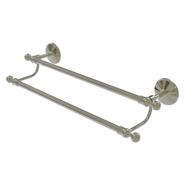 Allied Brass Monte Carlo 30-in Polished Nickel Wall Mount Double Towel Bar