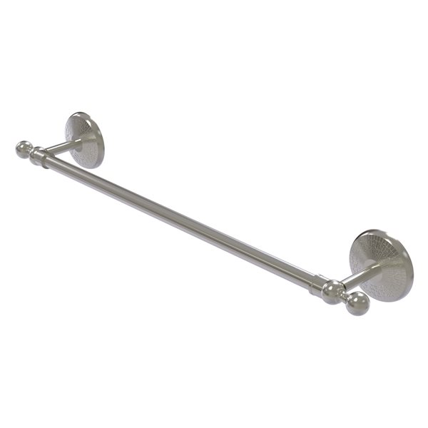 Allied Brass Monte Carlo 18-in Satin Nickel Wall Mount Single Towel Bar