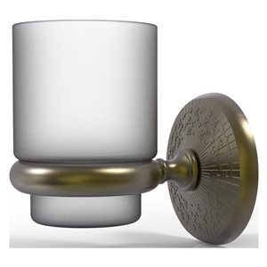 Allied Brass Monte Carlo Antique Brass Wall Mount Tumbler Holder