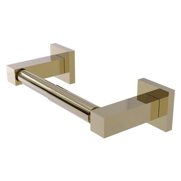 Allied Brass Montero Unlacquered Brass Wall Mount Double Post Toilet Paper Holder