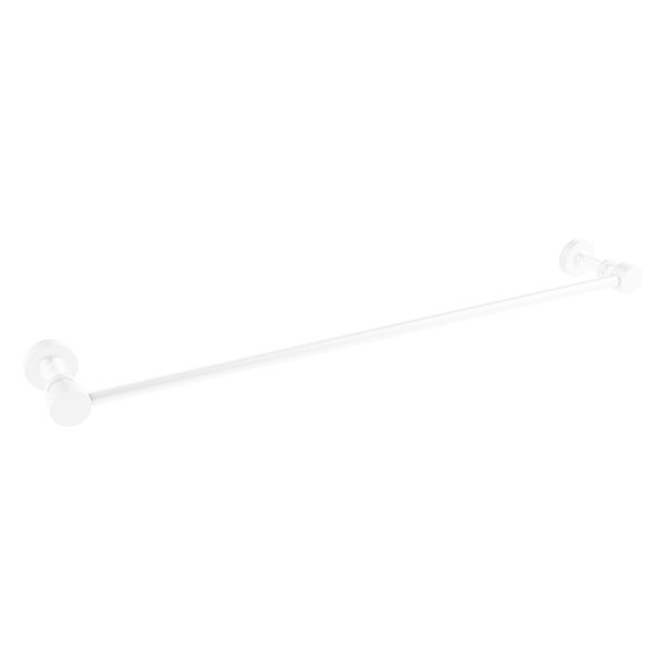 Allied Brass Foxtrot 36-in Matte White Wall Mount Single Towel Bar