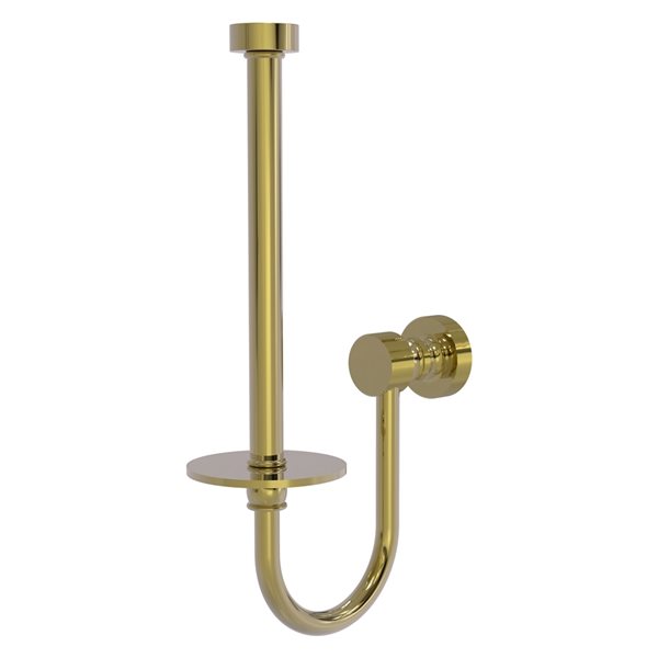 Allied Brass Unlacquered Brass Wall Mount Single Post Toilet Paper   330904116 MainImage 001 L 