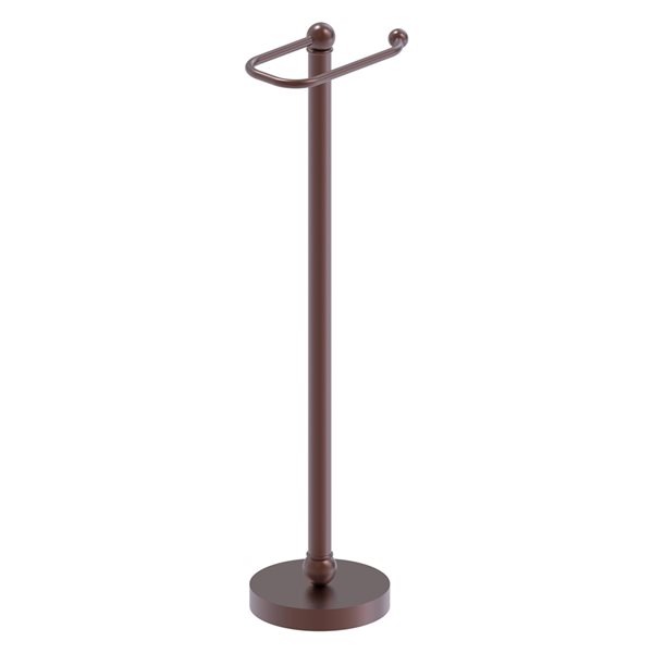 Allied Brass Antique Copper Freestanding Single Post Toilet Paper Holder