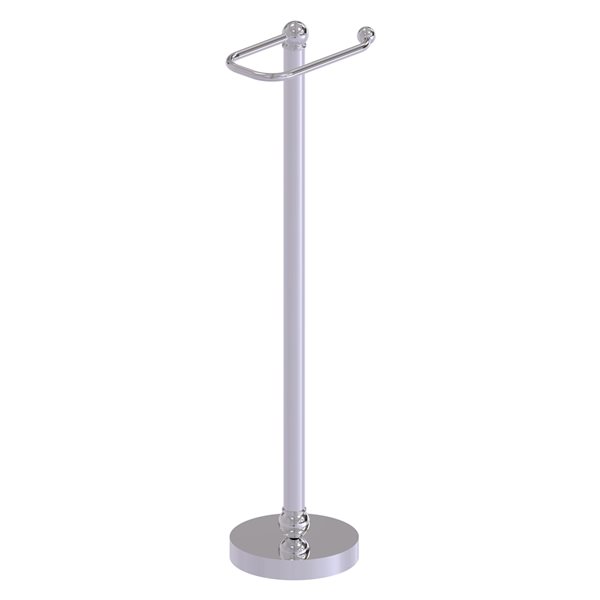 Allied Brass Polished Chrome Freestanding Single Post Toilet Paper Holder