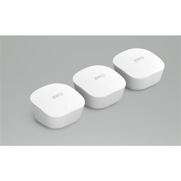 Amazon eero mesh WiFi system - router for whole-home coverage (3-pack),White