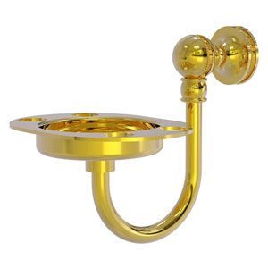 Allied Brass Mambo Brass Tumbler and Toothbrush Holder in Polished Brass
