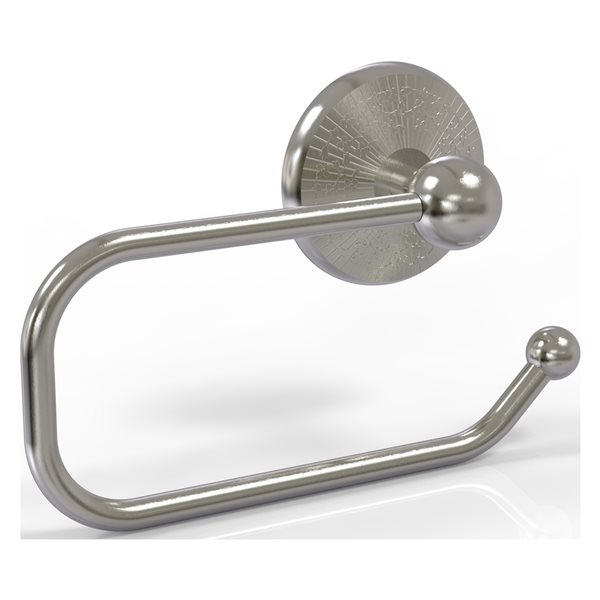 Allied Brass Monte Carlo Satin Nickel Wall Mount Single Post Toilet Paper Holder