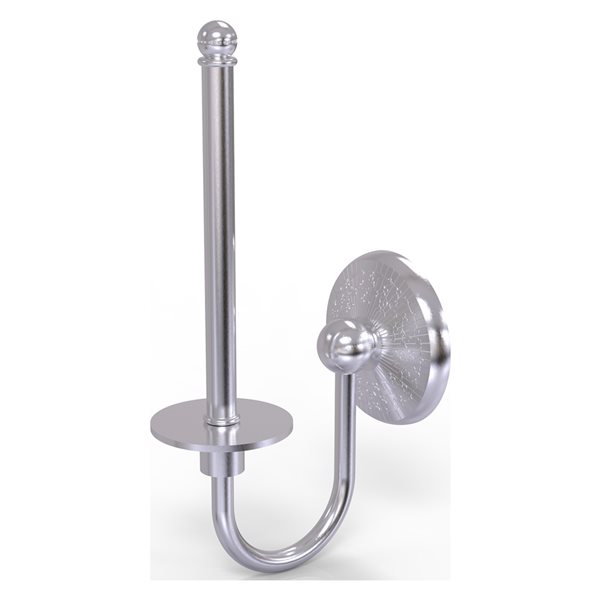 Allied Brass Monte Carlo Satin Chrome Finish Wall Mount Single Post Toilet Paper Holder