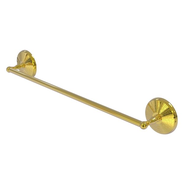 Allied Brass Monte Carlo 18-in Polished Brass Wall Mount Single Towel Bar