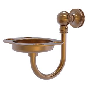 Allied Brass Mambo Brass Tumbler and Toothbrush Holder in Brushed Bronze