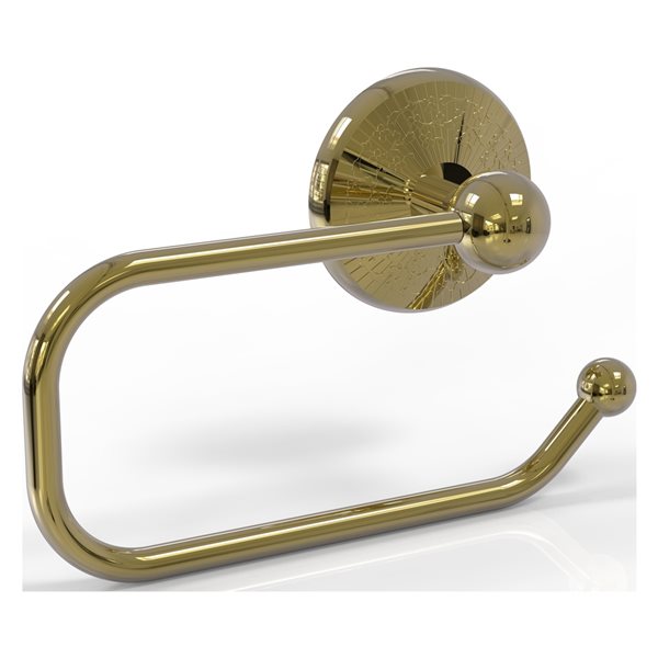 Allied Brass Monte Carlo Unlacquered Brass Wall Mount Single Post Toilet Paper Holder