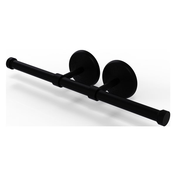 Allied Brass Monte Carlo Wall Mount Single Post Toilet Paper Holder in Matte Black