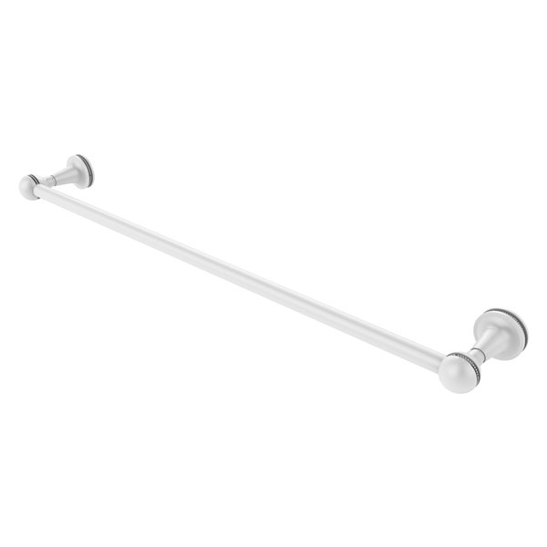 Allied Brass Mambo 30-in Matte White Wall Mount Single Towel Bar